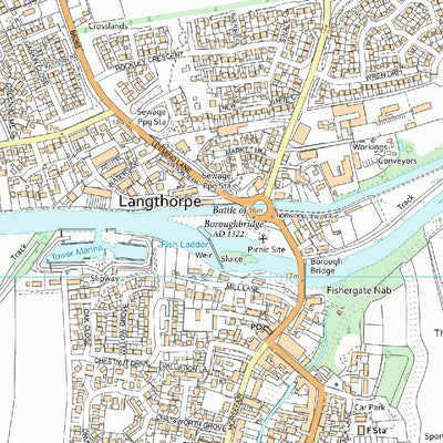 UK Topographic Maps North Yorkshire 28 (1:10,000) digital map