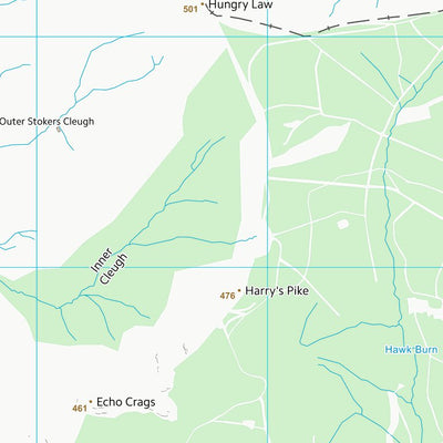 UK Topographic Maps Northumberland (NT70) digital map
