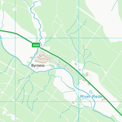 UK Topographic Maps Northumberland (NT70) digital map