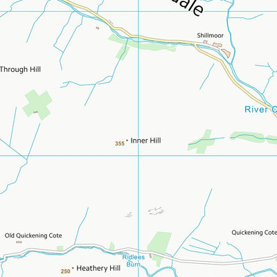 UK Topographic Maps Northumberland (NT80) digital map