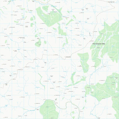 UK Topographic Maps Northumberland (NT81) digital map