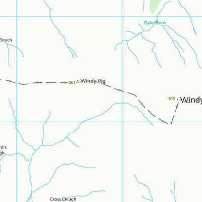 UK Topographic Maps Northumberland (NT81) digital map