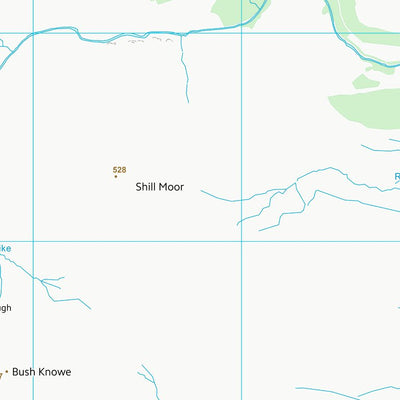 UK Topographic Maps Northumberland (NT91) digital map
