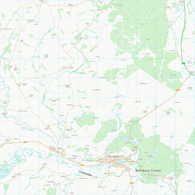 UK Topographic Maps Northumberland (NU00) digital map