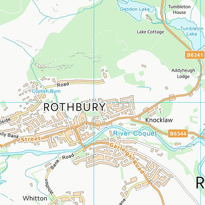 UK Topographic Maps Northumberland (NU00) digital map