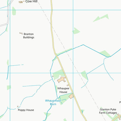 UK Topographic Maps Northumberland (NU01) digital map
