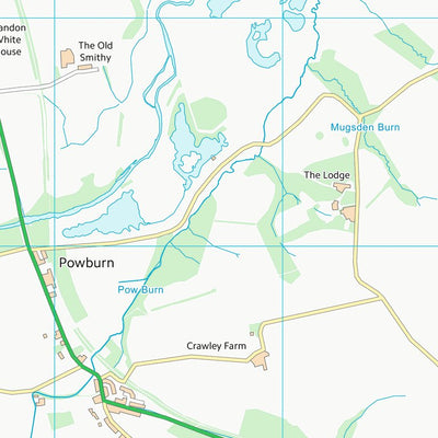 UK Topographic Maps Northumberland (NU01) digital map