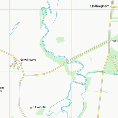 UK Topographic Maps Northumberland (NU02) digital map
