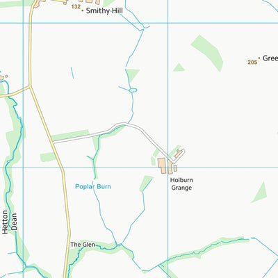 UK Topographic Maps Northumberland (NU03) digital map