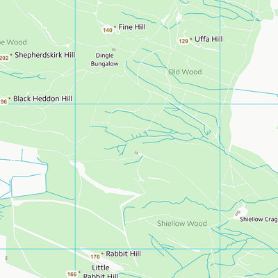 UK Topographic Maps Northumberland (NU03) digital map
