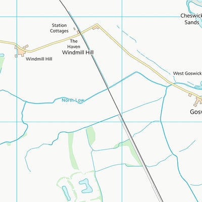 UK Topographic Maps Northumberland (NU04) digital map