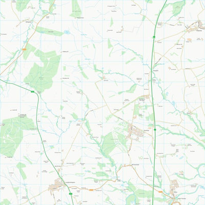 UK Topographic Maps Northumberland (NU10) digital map