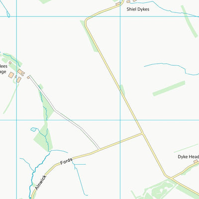 UK Topographic Maps Northumberland (NU10) digital map