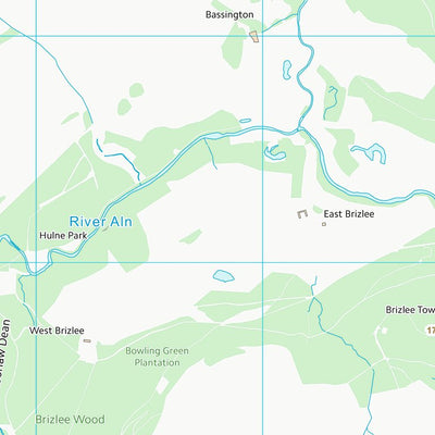 UK Topographic Maps Northumberland (NU11) digital map
