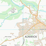UK Topographic Maps Northumberland (NU11) digital map