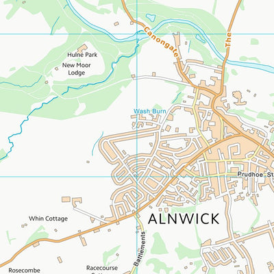 UK Topographic Maps Northumberland (NU11) digital map