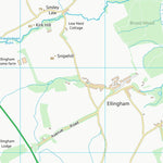 UK Topographic Maps Northumberland (NU12) digital map