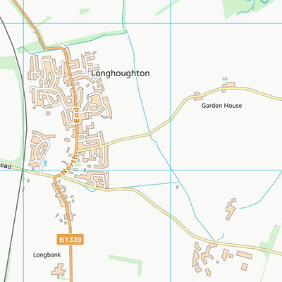 UK Topographic Maps Northumberland (NU21) digital map
