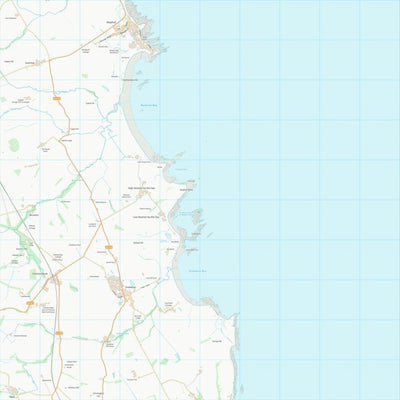UK Topographic Maps Northumberland (NU22) digital map