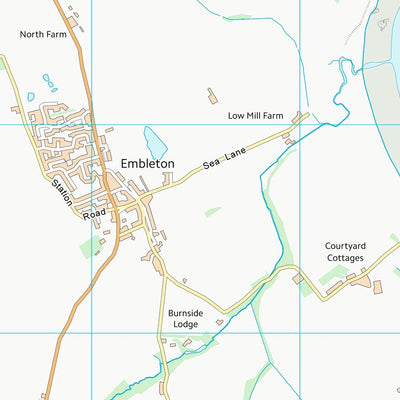 UK Topographic Maps Northumberland (NU22) digital map