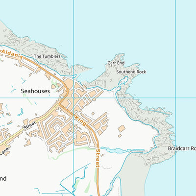 UK Topographic Maps Northumberland (NU23) digital map
