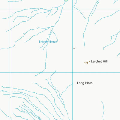 UK Topographic Maps Northumberland (NY65) digital map