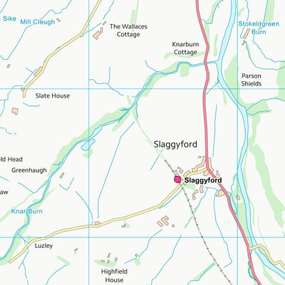 UK Topographic Maps Northumberland (NY65) digital map