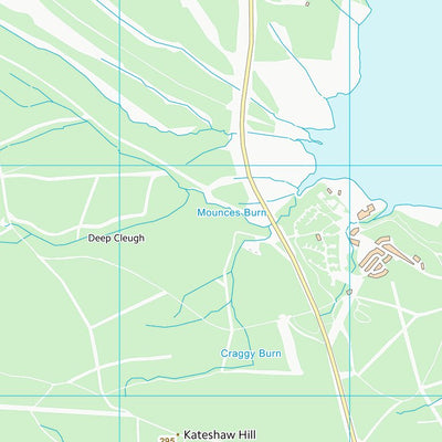 UK Topographic Maps Northumberland (NY68) digital map