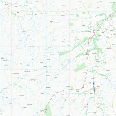 UK Topographic Maps Northumberland (NY75) digital map
