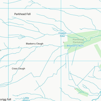 UK Topographic Maps Northumberland (NY75) digital map