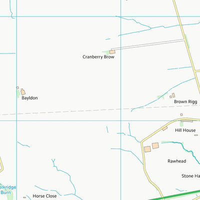 UK Topographic Maps Northumberland (NY76) digital map