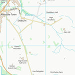UK Topographic Maps Northumberland (NY85) digital map