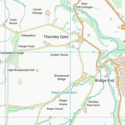 UK Topographic Maps Northumberland (NY85) digital map
