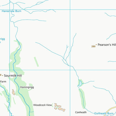 UK Topographic Maps Northumberland (NY88) digital map