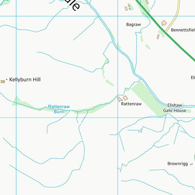 UK Topographic Maps Northumberland (NY89) digital map