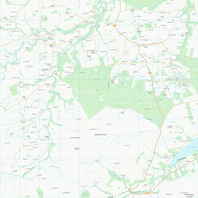 UK Topographic Maps Northumberland (NY95) digital map
