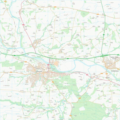UK Topographic Maps Northumberland (NY96) digital map