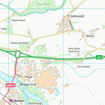 UK Topographic Maps Northumberland (NY96) digital map