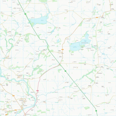UK Topographic Maps Northumberland (NY97) digital map
