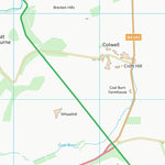 UK Topographic Maps Northumberland (NY97) digital map