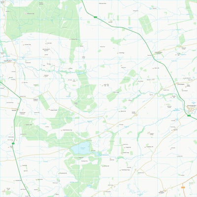 UK Topographic Maps Northumberland (NY98) digital map