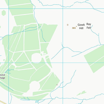 UK Topographic Maps Northumberland (NY98) digital map