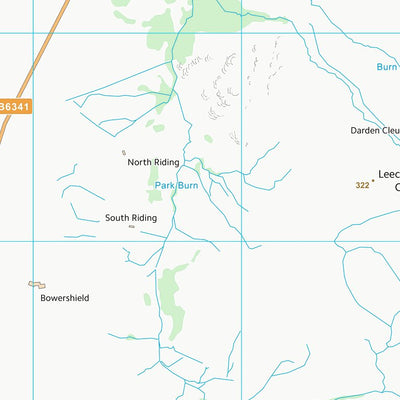 UK Topographic Maps Northumberland (NY99) digital map