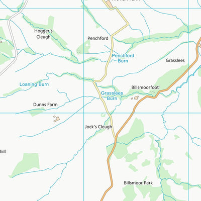 UK Topographic Maps Northumberland (NY99) digital map