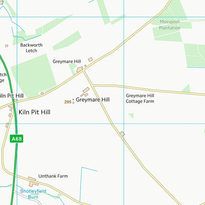 UK Topographic Maps Northumberland (NZ05) digital map