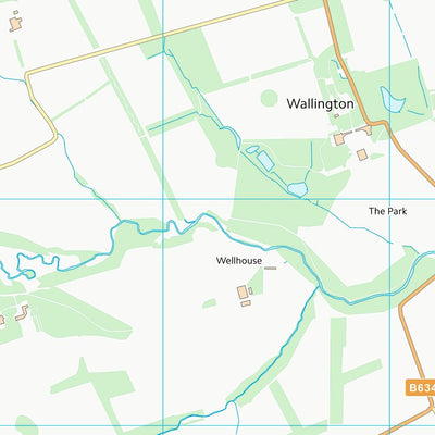 UK Topographic Maps Northumberland (NZ08) digital map