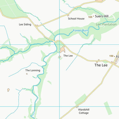 UK Topographic Maps Northumberland (NZ09) digital map