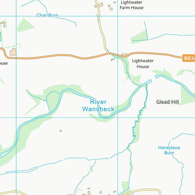 UK Topographic Maps Northumberland (NZ18) digital map