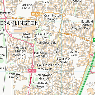 UK Topographic Maps Northumberland (NZ27) digital map