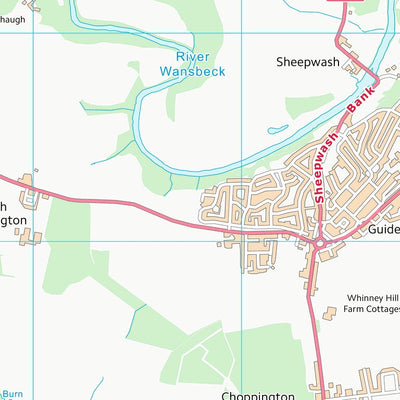 UK Topographic Maps Northumberland (NZ28) digital map
